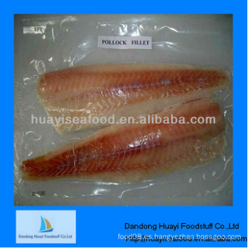 Congelado alaska pollock filete precio competitivo